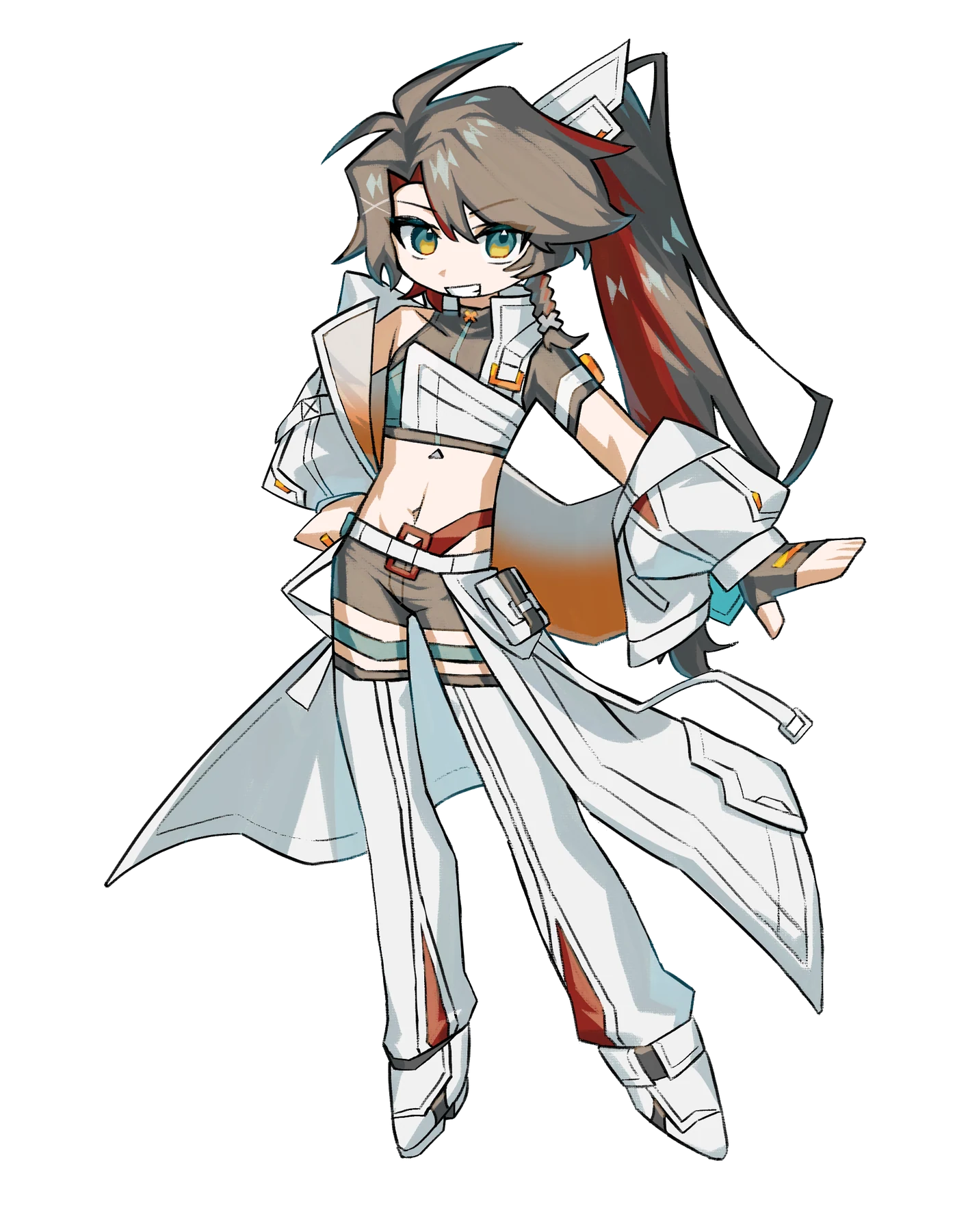 ミニキャラの作例。全身をデフォルメして描いたキャラクター