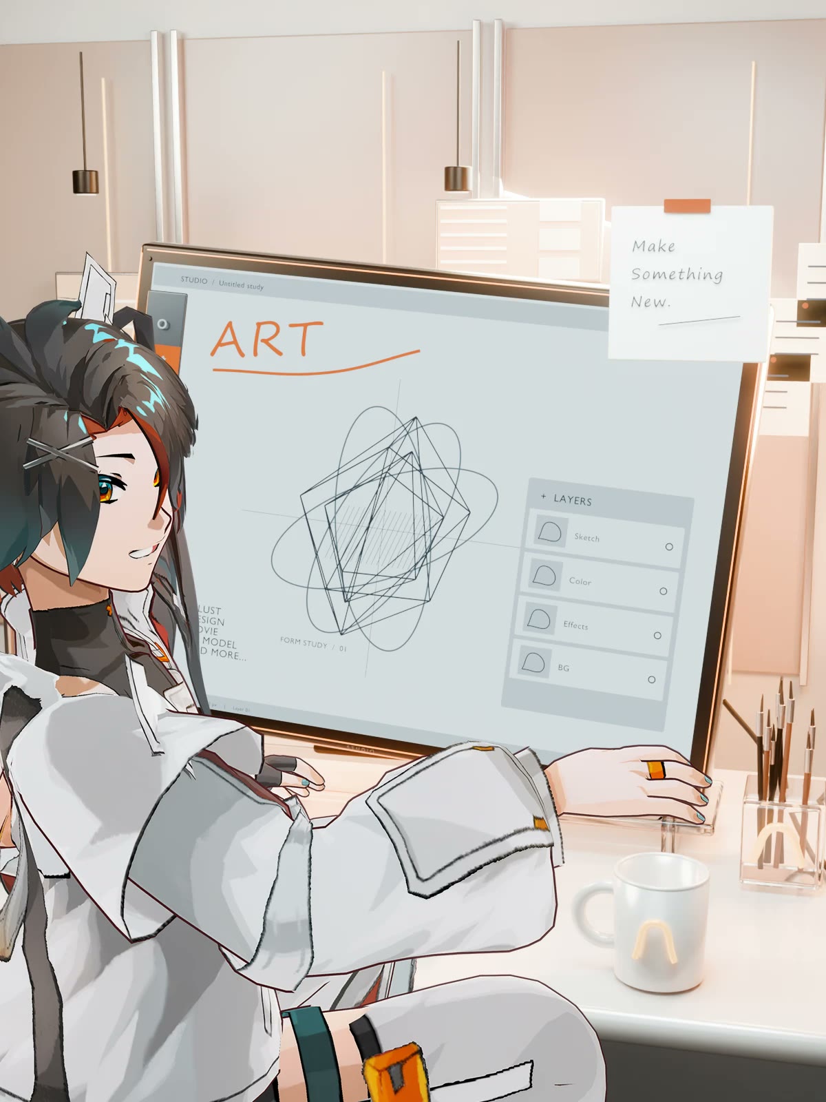 制作・展示のシーン